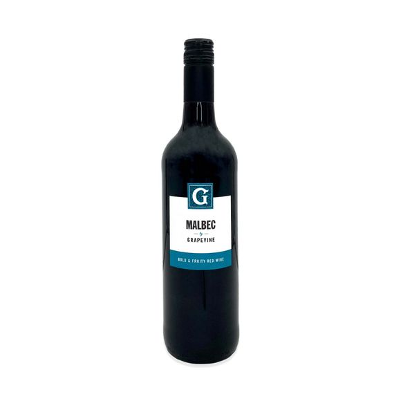 Malbec Red Wine Vino Argentino Bebida Nacional 75cl Grapevine